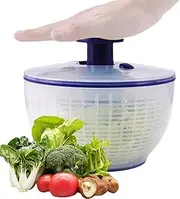 Large Salad Spinner, Capacity Fruit Cleaner Spinner, Portable Press Type Salad ner, Capacity Dryer Vegetable Spinner Dryer Salad Spinner for Cooking, Vegetable, Fruit, Salad