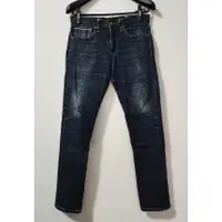 在飛比找蝦皮購物優惠-少見 Levi's LEVIS 511 皮標 赤耳 深藍 刷