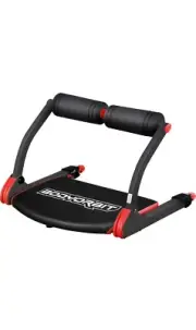 WONDER CORE SMART: Ab Machine for Home, Ab Crunch Machine, Core Trainer (red