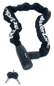 Master Lock COVERED CHAIN WITH INTEGRATED KEY LOCK 8mmx0.9m Black *USA Brand