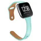 AUS Suitable For Fitbit Versa/Versa2 Genuine Leather Cowhide Solid Color Strap