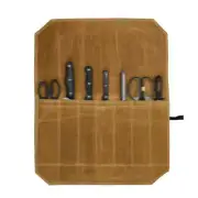 Outdoor Portable Wax Canvas Knife Storage Bag Travel Waterproof Kitchenware Orga