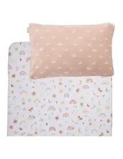 [LIVING TEXTILES] Port-A-Cot Sheet & Pillow Case Set in Bohemian Bliss