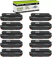 10 Pack W2020X 414 Black Toner Cartridge for HP Laserjet M455dn M454dw MFP M480f