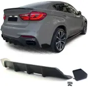 Rear Diffuser Black Matte for BMW X6 F16 2014-2019 With M-PACKET
