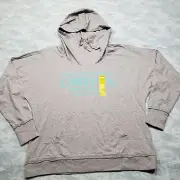 Cabelas Shirt Mens XL Gray Pull-Over Hooded Long Sleeve Outdoors