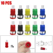 Panel Mount Test Probe Binding Connector Pack of 10 Safety Banana Sockets