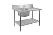 SSB7-1500L/A Single Left Sink Bench with Pot Undershelf