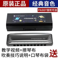 在飛比找Yahoo!奇摩拍賣優惠-ProReeds十孔paddy布魯斯藍調口琴網成人初學專業B