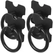 4 Pcs Ring Handle Cabinet Furniture Handles Kitchen Drawer Pulls