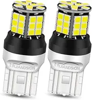 Ruiandsion 2pcs 7443 LED Bulb White 10-30V 7440 T20 7441 7444 2835 39SMD Chips LED Backup Reverse Tail Light Bulbs for Cars,Non-Polarity