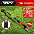 Giantz Chainsaw Cordless Pole Chain Saw 20V 8inch Pruner Battery 2.7m Long Reach
