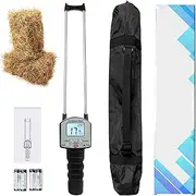 Portable Hay Moisture Meter, Handheld Hay Moisture Tester with Dual Probe, LCD Display, Fiber Meter Tester Moisture for Cereal Straw,bran, Forage Grass, Leymus Chinensis, Alfalfa