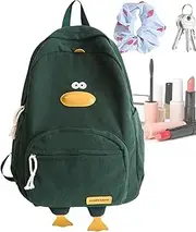 [Generic] Duck Backpack for School - Duck School Bag for Kids, Soft Duck Shape Book Bag for Kids - Duck Bag with Adjustable Shoulder Strap, Large Capacity Multiple Pockets, Kids School Bag for Mobile Phone,
