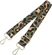 [Tofficu] Adjustable Leopard Print DIY Bag Strap Fashionable Replacement Shoulder Belt for Crossbody Bags Durable Design with Buckles for Tote and Messenger Bags