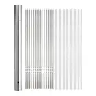 100pcs Kebob Skewers 38cm x 3.8cm Stainless Steel Round Flat Sticks with Tube