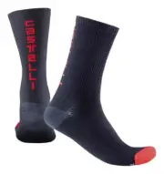 Castelli Bandito Wool 18 Sock Blue-Red
