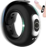 Men Adult Toys Vibrating Penis Ring, Adjustable Silicone Cock Rings Vibrator, with 10 Intense Vibration Modes Male Sex Toy, Vibrating Cock Ring Adult Sex Toys & Games