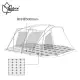【Outdoorbase】彩繪天空帳4D帳篷專用地布-23182