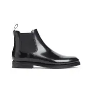 [Church'S] Church'S-Black Monmouth Calf Leather Ankle Boots-Donna 39 IT