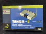 Cisco Linksys WMB54G Wireless G Music Bridge 2.4 Ghz 802.11g New Sealed