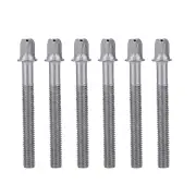 6Pcs Standard 6 * 60Mm Bass Drum Key Tension Rod Set Replacement Accessory