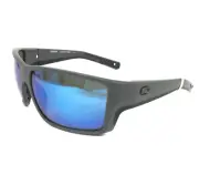 Costa Sunglasses Reefton Pro 06S9080-0763 Matte Gray Frames w/ Blue Mirror 580G