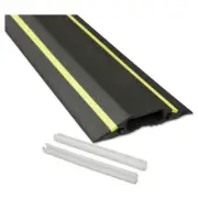 D-Line FC83H 3.25" x 0.5" x 6' Floor Cable Cover - Black w/ Yellow Stripe New