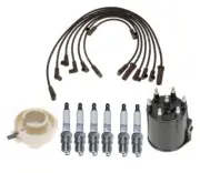 ACDelco Ignition Kit Distributor Rotor Cap Wire Spark Plugs .045" for Chevy GMC