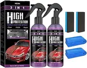 Turbo Shine Nexa, 3 in 1 Car Spray – High Protection Scratch Remover & Polishing Coating – Waterless Cleaning for Auto Body, Chrome, Metal Surfaces – 100ml Spray Bottle(2PCS)