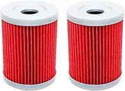 Motorcycle Repa Motorcycle Oil Filter for Suzuki LTF300 King Quad 300 LTZ250 Quadsport Z 246 RV125 Van Van 125 2003-2012 SP200 SP125 DR200 DR125 Spare partsir(2pcs)