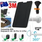 4W Solar Panels for Eufycam Eufy Cam E/2C/E/2 Pro Wall Mount 13ft Power Cable AU