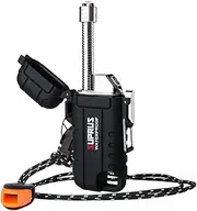 SUPRUS Waterproof Lighter, Windproof Lighter, Arc Plasma Lighters, USB-C Rechargeable with Expandable and Flexible Neck for Outdoor, Camping, Kitchen