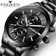 Ultra-Thin Men's Black Gold Steel Belt Sports Luminous Waterproof Hot Watch