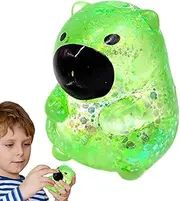 Squeeze Toy,Capybara Decompress Toy | Stress Relief Fidget Adults Pinching Squeeze Relaxation with Glittery Sequin for Home Travel