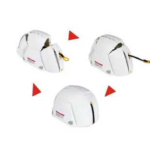 PUSH! 地震防災相關用品 折疊式安全帽防災帽防災頭盔戶外運動安全帽(加強版)一入J20