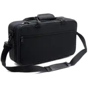 Black Tube Cloth Box Travel Carrying Bag for Clarinet Instrument Case