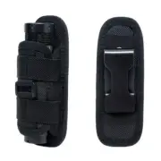LED Flashlight Torch Nylon Pouch Holster Belt Clip Case Bag Holder Waist Bag US