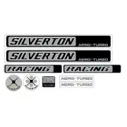Silverton - Aero Turbo - Silver - decal set - old school bmx