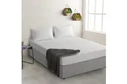 Natural Home Cotton Quilted Mattress Protector (Single,Double,Queen,King,King Single,Super King,COT,Long Single)