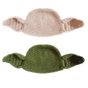 Funny Pullover Cap Parent-Child Knitted Hat Big Ear Beanie for Street