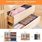 Bra Underwear Storage Box Closet Organization Bin Capacity Sock Organizer