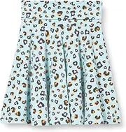 [Fred's World by Green Cotton] Girls' Leo Skirt, Aqua/Tangerine/Pastel