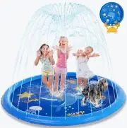 Splash Pad for Toddlers, 77" Sprinkler for Kids, Thicken Baby Pool Water NEW