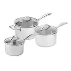 Scanpan High Quality Stainless Steel Sauce Pan Set Ergonomic Handle Silver