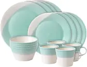 Royal Doulton Green 1815 Dinner 16 Piece Set New in RD Box