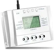 OOYCYOO 80A MPPT Solar Charge Controller 12V/24V Automatic Voltage Detection Solar Panel Intelligence Controller with LCD Display USB