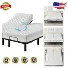 Premium Quilted Split Top Mattress Protector for Adjustable California King Beds