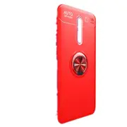 Metal Ring Holder 360 Degree Rotating TPU Case for OPPO RENO Z(Red+Red)