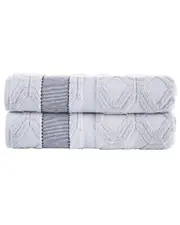 Brooks Brothers Large Square 2Pc Bath Towels